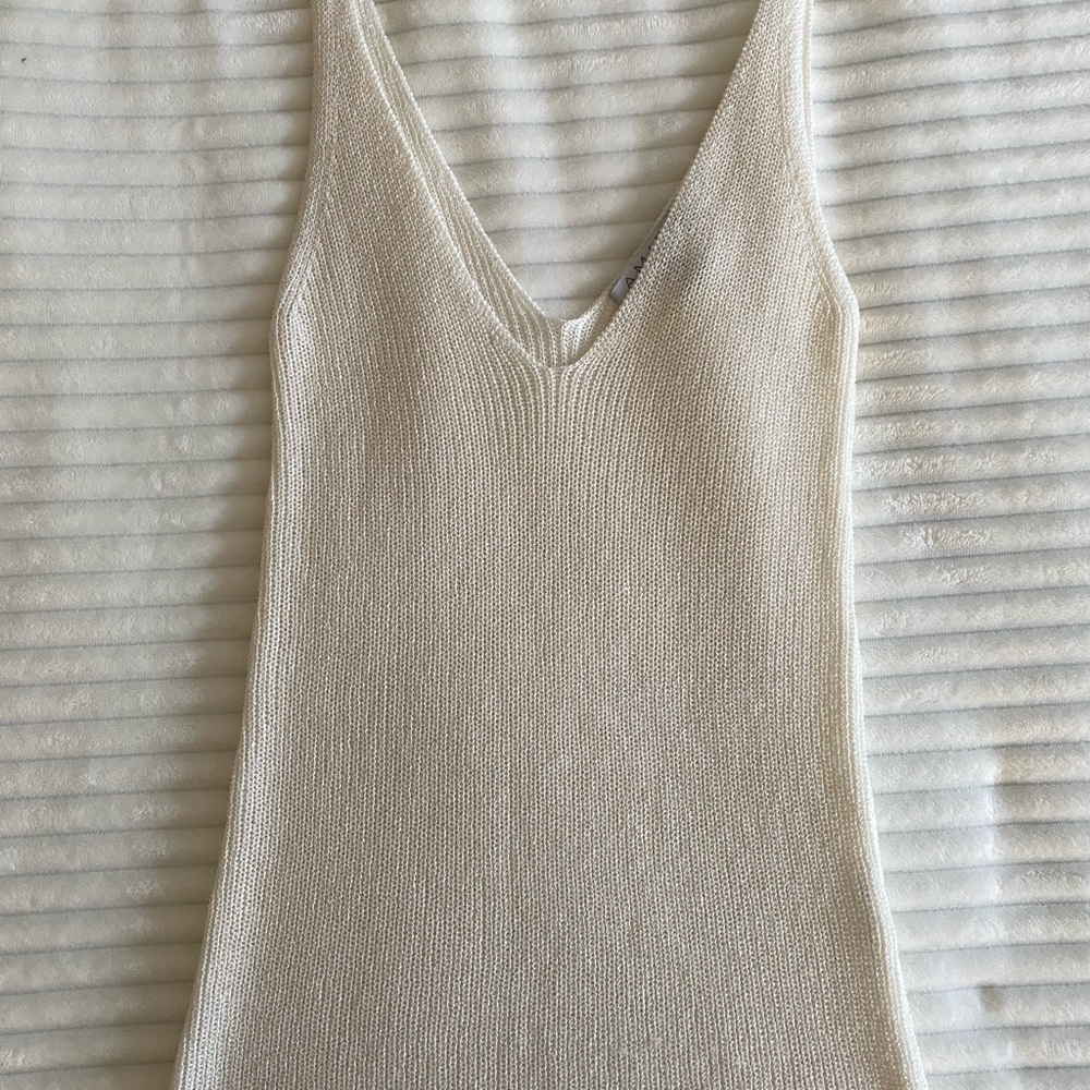 Amisu Ivory Knit Top